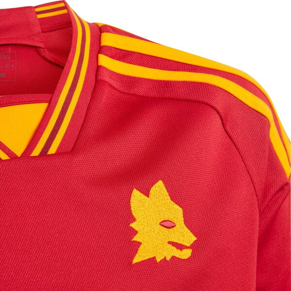 AS Roma adidas Youth 2023/24 Home Replica Jersey - Red