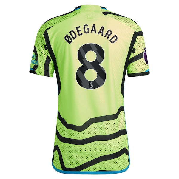 Martin Odegaard Arsenal adidas 2023/24 Away Authentic Player Jersey - Yellow/Red