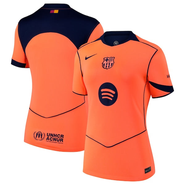 Barcelona Nike Women's 2025/26 Third Replica Jersey - Orange/Gold