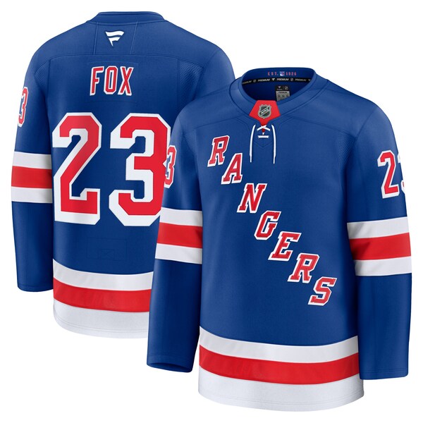 Adam Fox New York Rangers  Home Premium Jersey - Blue