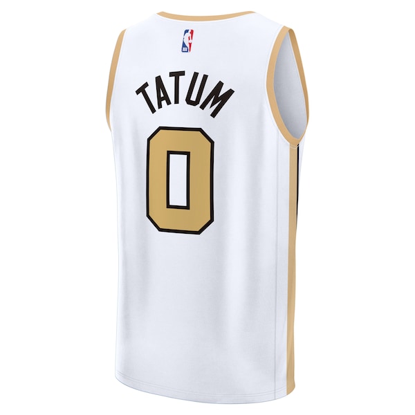 Jayson Tatum Boston Celtics  Youth 2025/26 City Edition Fast Break Jersey - White