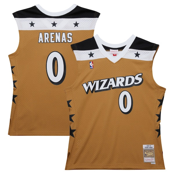 Gilbert Arenas Washington Wizards  2006/07 Hardwood Classics Swingman Jersey - Gold