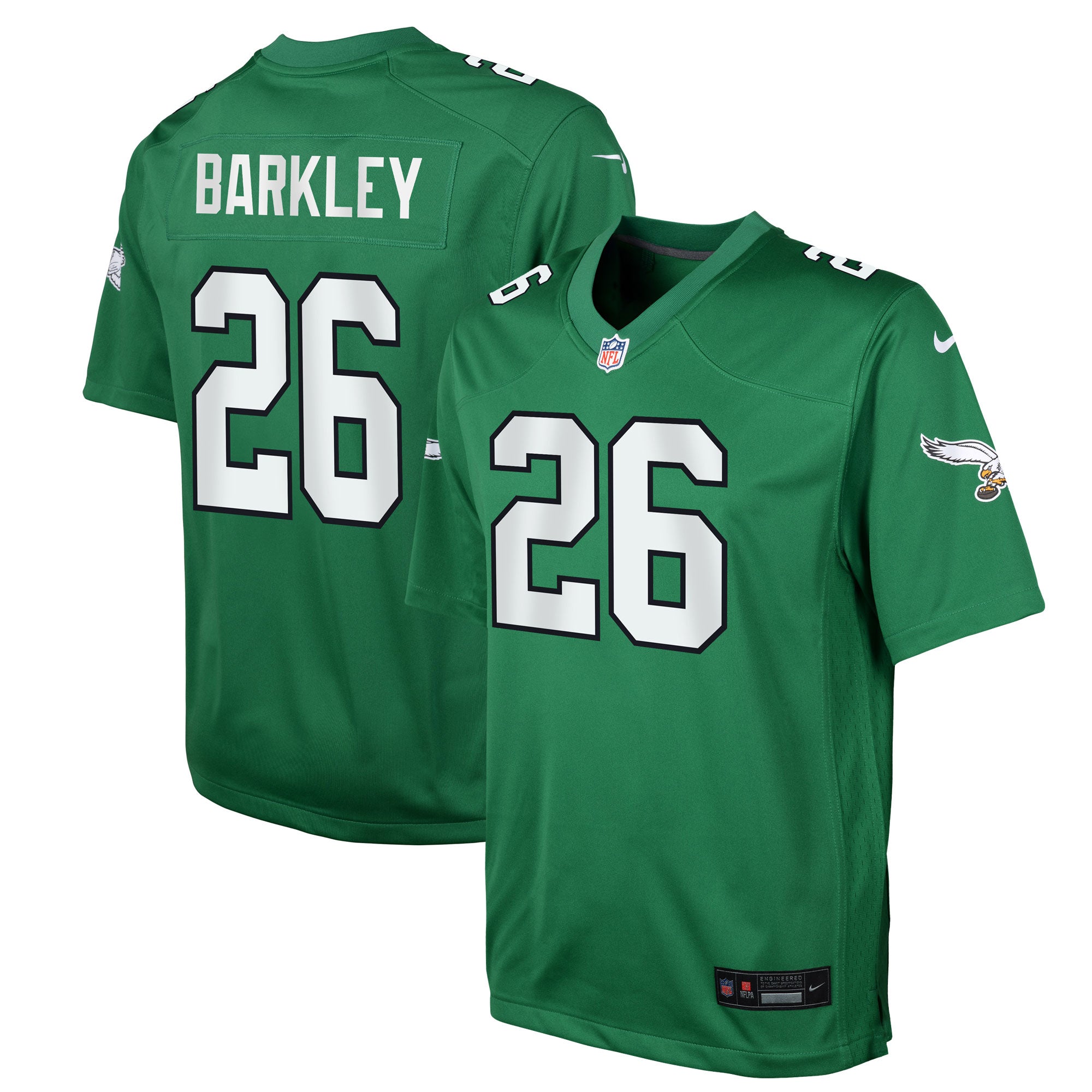 Saquon Barkley Philadelphia Eagles Nike Youth Alternate Game Jersey -  Kelly Green