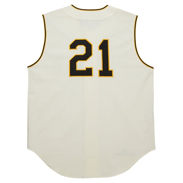 Roberto Clemente Pittsburgh Pirates Cooperstown Collection 1960 Authentic Jersey - Cream