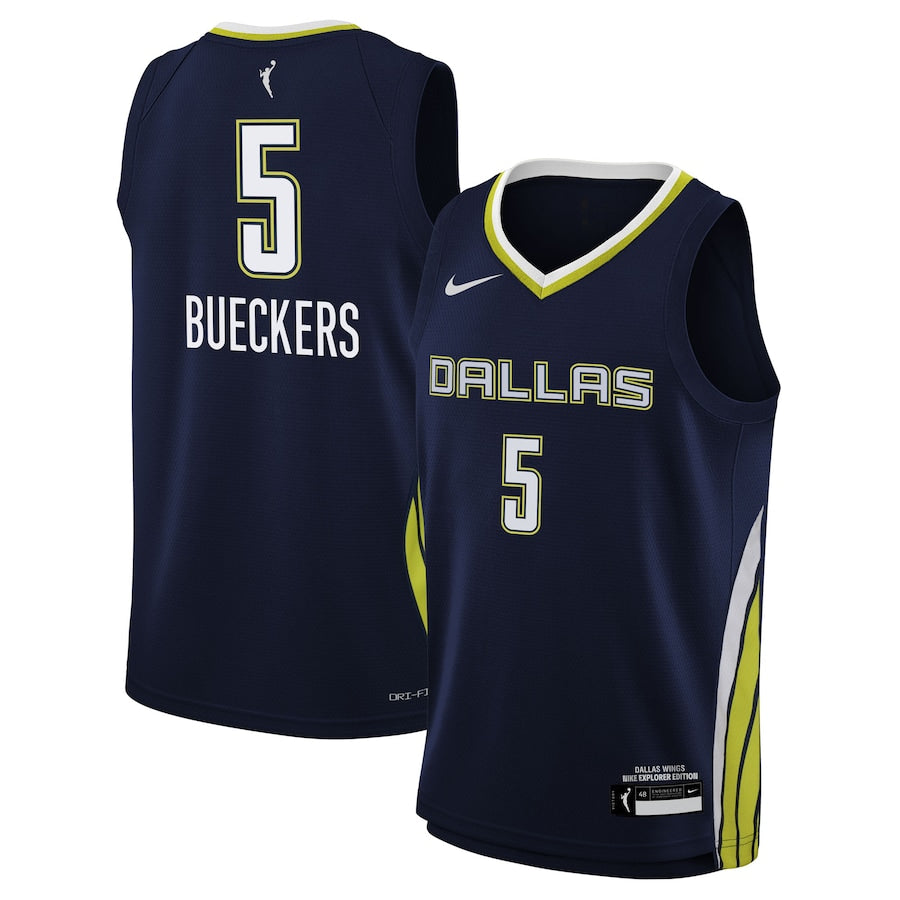 Paige Bueckers Dallas Wings Nike Youth 2025 WNBA Draft Explorer Edition Victory Player Jersey - Navy