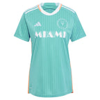Inter Miami CF adidas Women's 2024 Archive Replica Jersey - Aqua