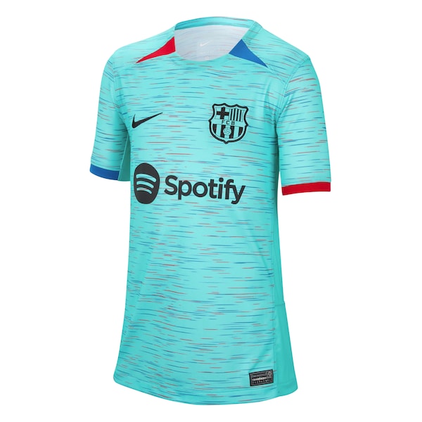 Robert Lewandowski Barcelona Nike Youth 2023/24 Third Replica Jersey - Aqua