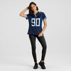 Marlon Davidson Tennessee Titans Nike Women's  Game Jersey -  Navy