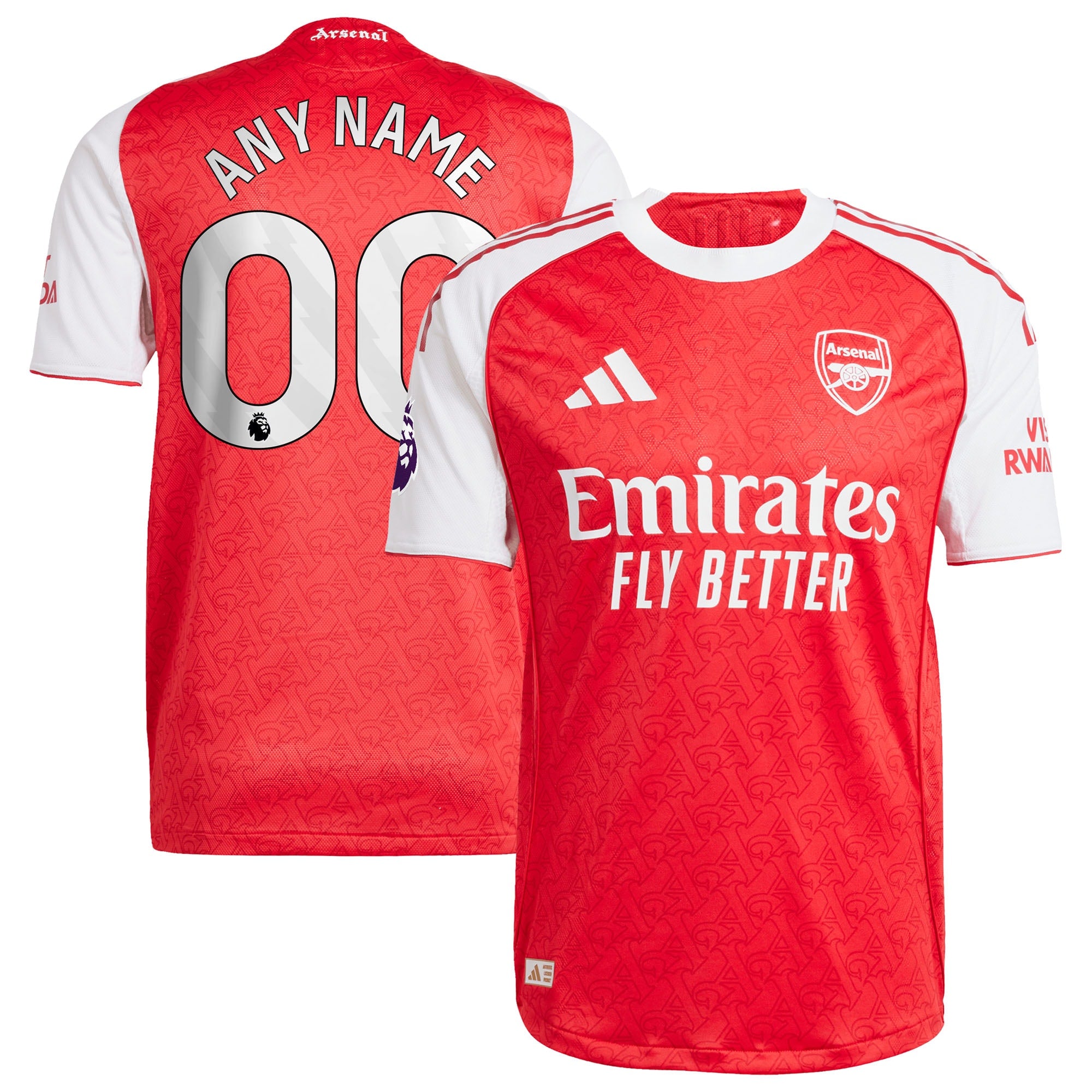 Arsenal adidas 2025/26 Away Authentic Custom Jersey - Blue/Red