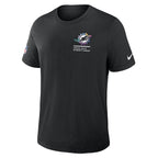 Miami Dolphins Nike 2025 NFL Crucial Catch Tri-Blend Dri-FIT T-Shirt - Black