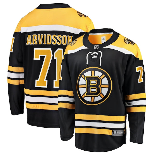 Viktor Arvidsson Boston Bruins  Home Breakaway Jersey - Black