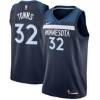 Karl-Anthony Towns Minnesota Timberwolves Nike Swingman Jersey Navy - Icon Edition