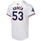 Adolis Garcia Texas Rangers Nike Youth 2024 Gold Collection Limited Player Jersey – White
