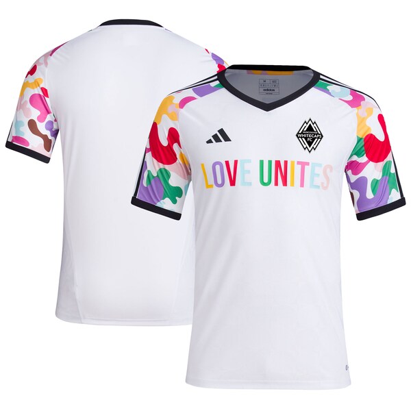 Vancouver Whitecaps FC adidas 2024 Pride Pre-Match Top - White