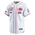 #25 Cincinnati Reds Nike 2025 MLB Speedway Classic Home Replica Jersey - White