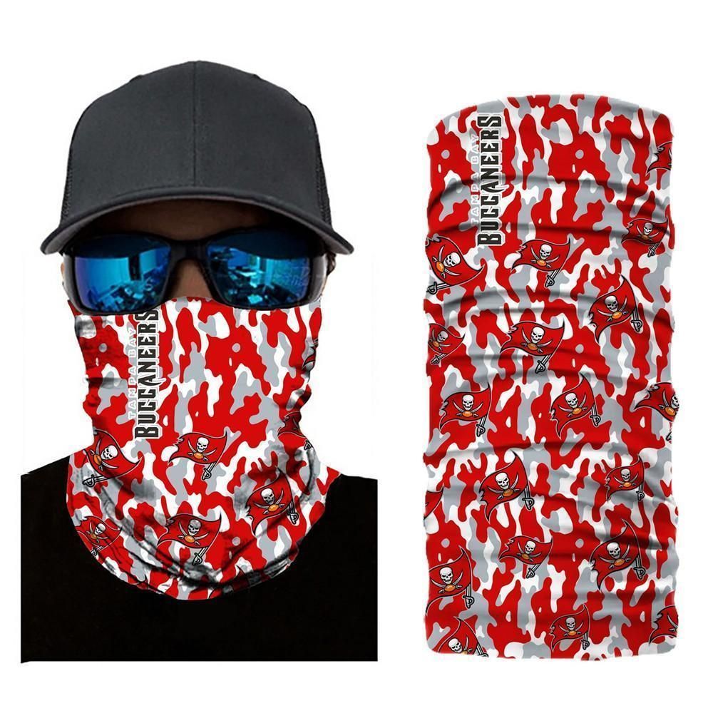 CAMO TAMPA BAY BUCCANEERS FACE MASK BANDANAS