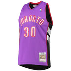 Dell Curry Toronto Raptors 2001/02 Hardwood Classics Swingman Jersey - Purple