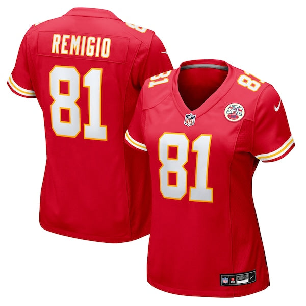 Nikko Remigio Kansas City Chiefs Nike Women's Team Game Jersey -  Red