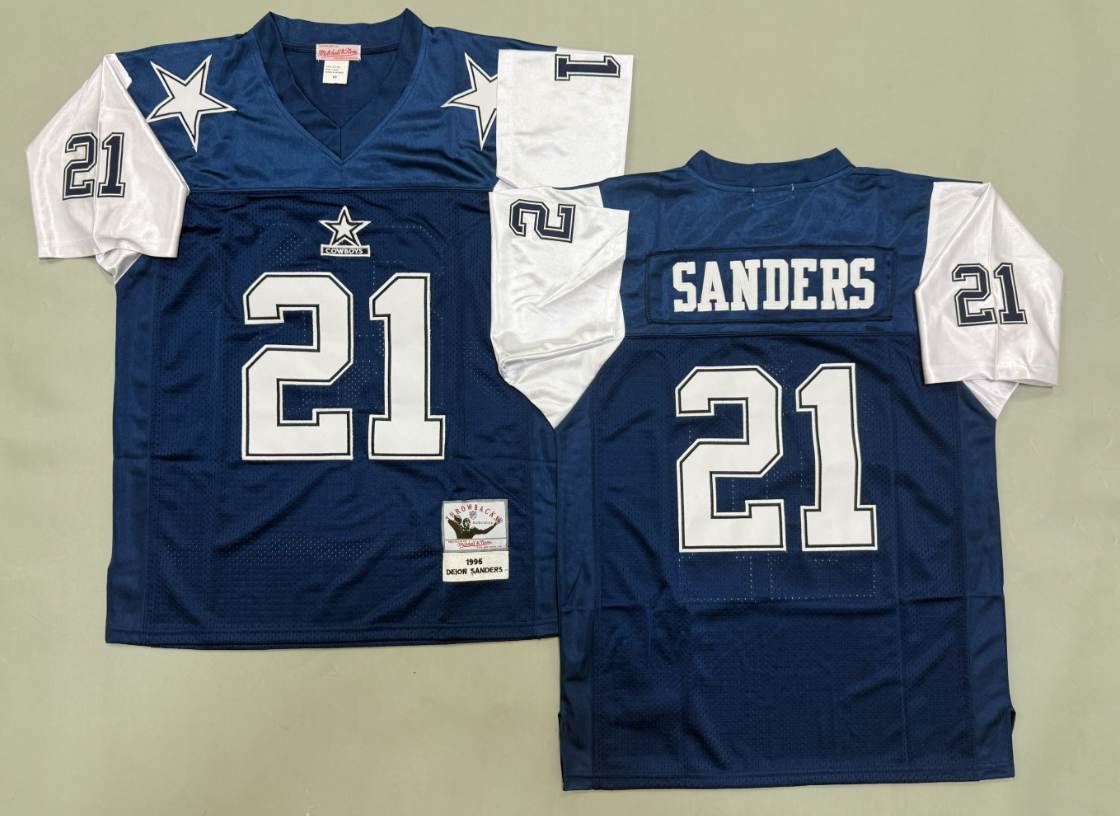 Deion Sanders Dallas Cowboys Authentic Throwback Retired Player Jersey