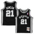 Tim Duncan San Antonio Spurs Preschool 1998/99 Hardwood Classics Throwback Team Jersey - Black