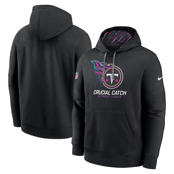 Tennessee Titans Nike 2024 NFL Crucial Catch Club Pullover Hoodie - Black