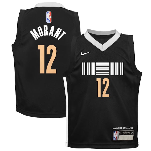 Ja Morant Memphis Grizzlies Nike Toddler Swingman Replica Jersey - City Edition - Black