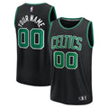 Boston Celtics  Fast Break Custom Jersey - Statement Edition - Black/White/Kelly Green