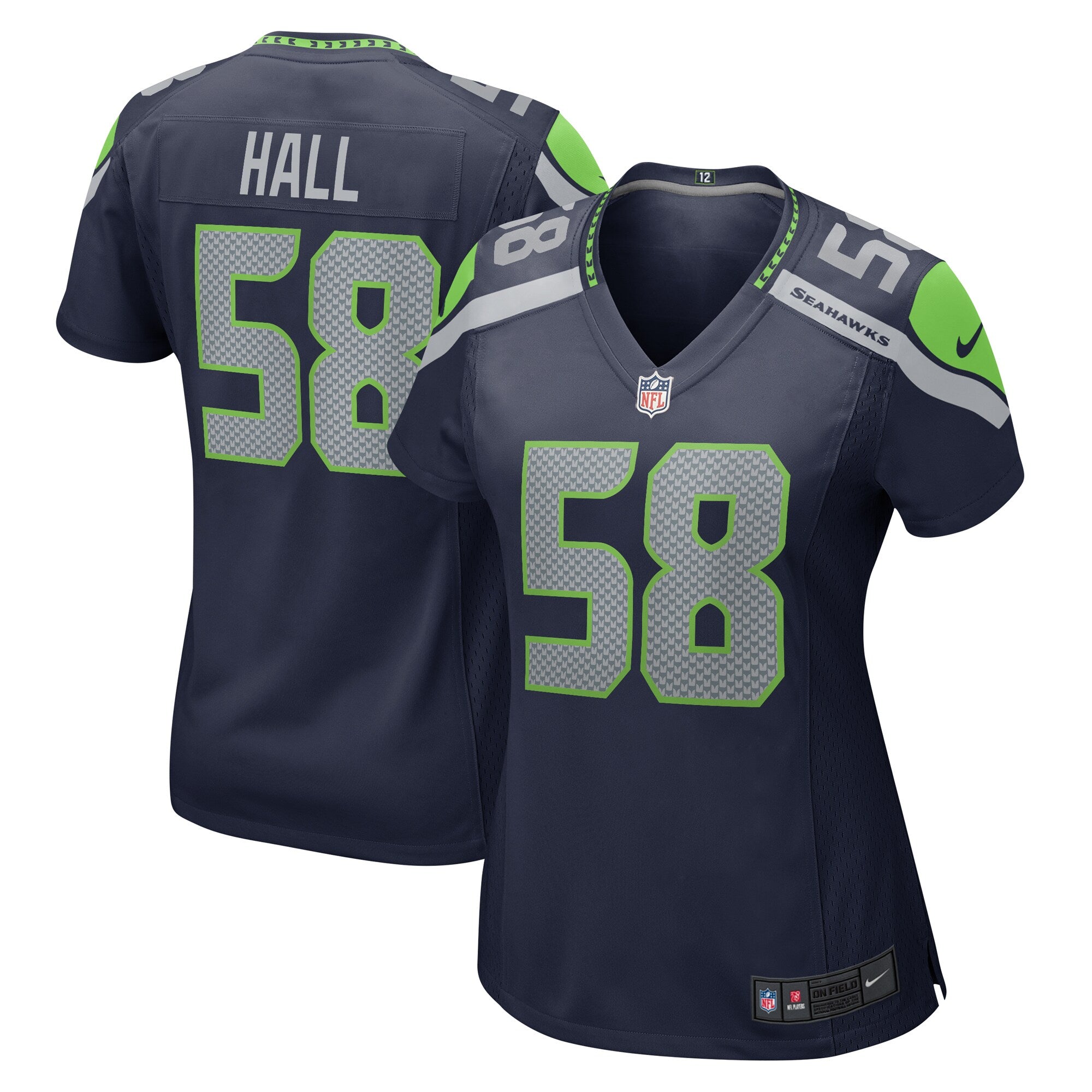 Derick Hall Seattle Seahawks Nike Women's Team Game Jersey -  College Navy/Navy