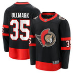 Linus Ullmark Ottawa Senators  Home Premier Breakaway Player Jersey - Black