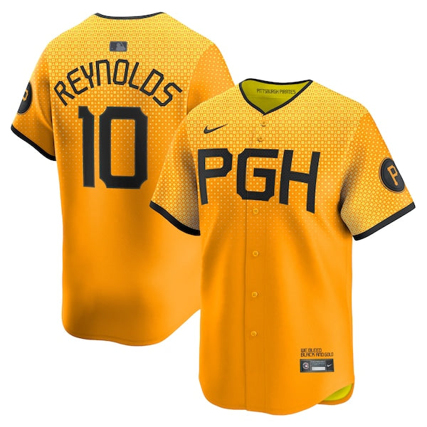 Bryan Reynolds Pittsburgh Pirates Nike City Connect Limited Player Jersey - Gold