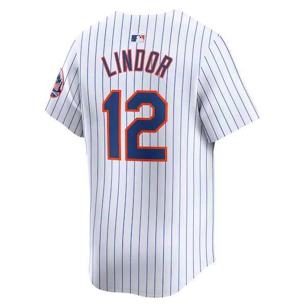 Francisco Lindor New York Mets Nike Home Limited Player Jersey - White/Gray