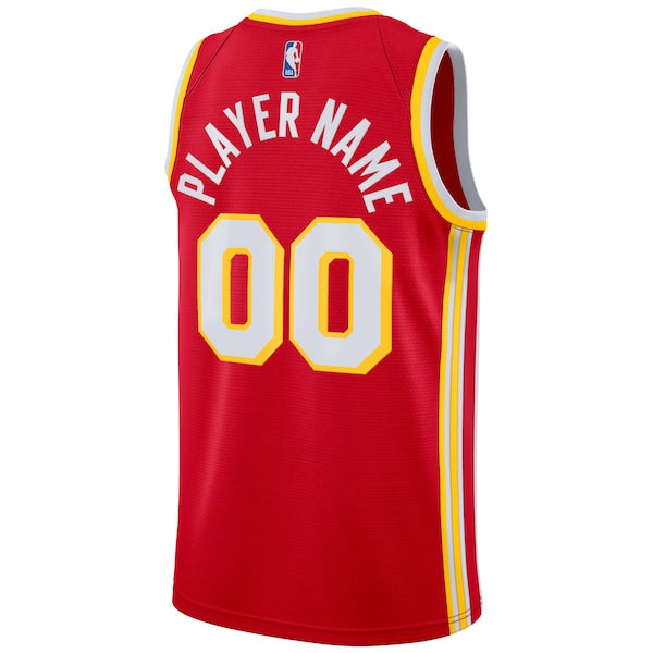 Atlanta Hawks Nike 2020/21 Swingman Custom Jersey - Icon Edition - Red