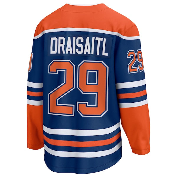 Leon Draisaitl Edmonton Oilers  2025 Stanley Cup Final Home Breakaway Jersey - Royal
