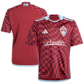 Colorado Rapids adidas Youth 2024 One Flag Kit Replica Jersey - Burgundy
