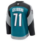 Macklin Celebrini San Jose Sharks  Alternate Premium Player Jersey - Teal