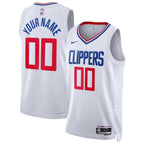 LA Clippers Nike Unisex Swingman Custom Jersey White - Association Edition