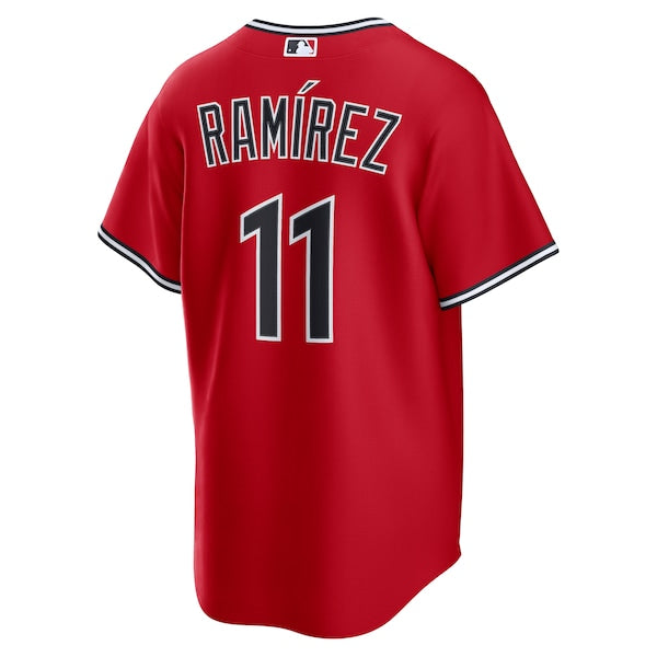 José Ramírez Cleveland Guardians Nike Alternate 2 Replica Jersey - Red/Navy