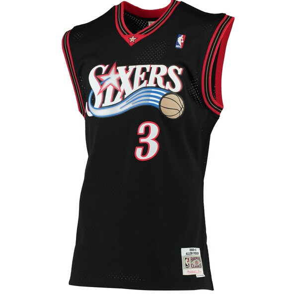 Allen Iverson Philadelphia 76ers 2000/01 Hardwood Classics Swingman Jersey - Black