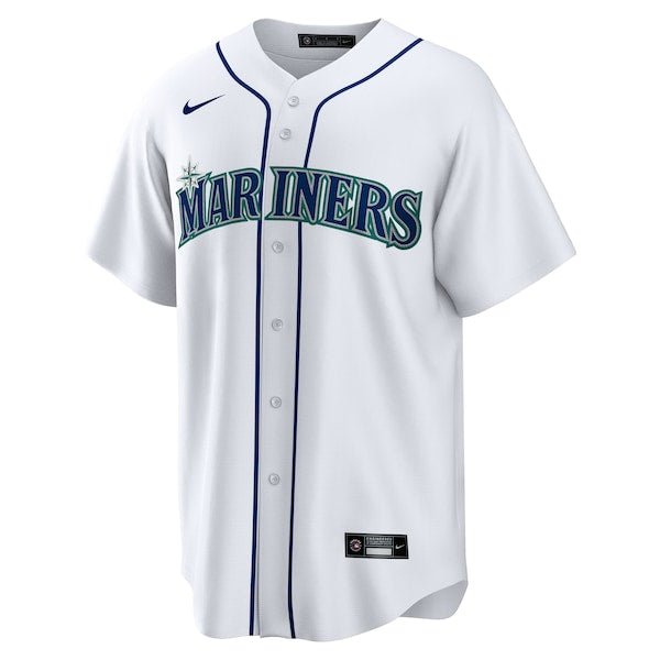 Men's Seattle Mariners Bryan Woo Nike White Home Replica Jersey
