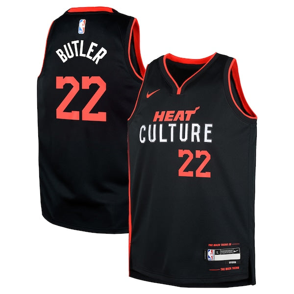 Jimmy Butler Miami Heat Nike Youth  Swingman Replica Jersey - City Edition - Black