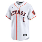 Houston Astros Nike #1 Dad Home Limited Jersey - White