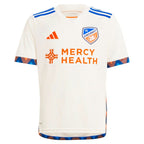 FC Cincinnati adidas Youth 2024 The Canvas Kit Replica Custom Jersey - White