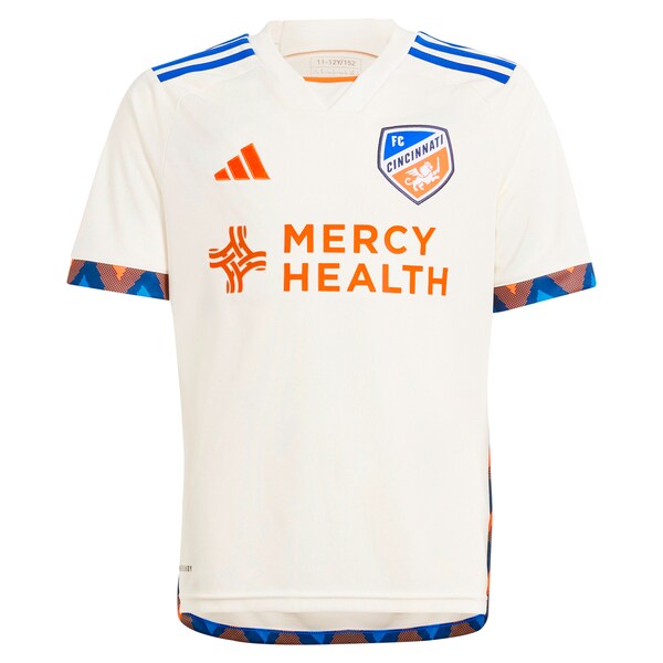 FC Cincinnati adidas Youth 2024 The Canvas Kit Replica Custom Jersey - White