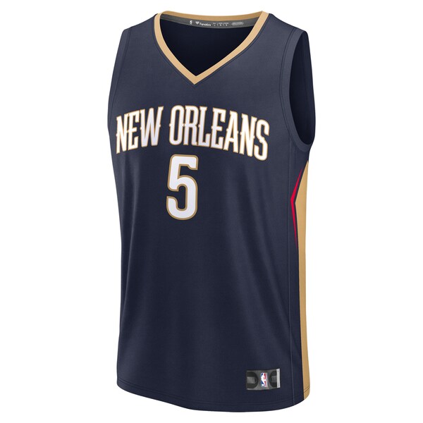 Dejounte Murray New Orleans Pelicans  Fast Break Replica Player Jersey - Icon Edition - Navy