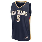 Dejounte Murray New Orleans Pelicans  Fast Break Replica Player Jersey - Icon Edition - Navy