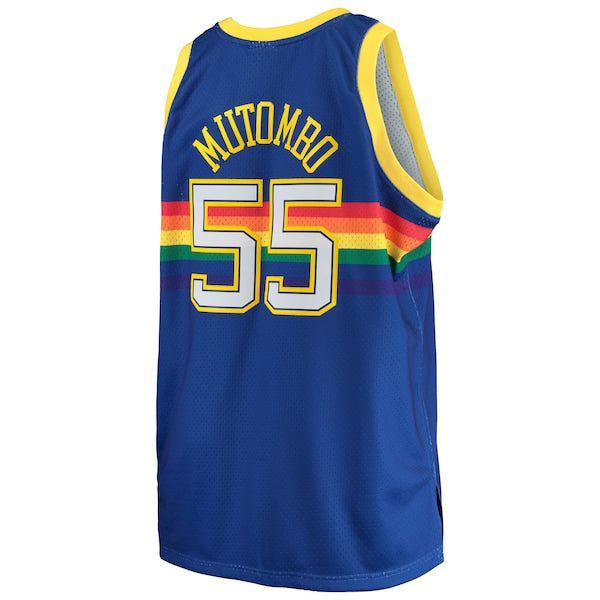 Dikembe Mutombo Denver Nuggets 1991/92 Big & Tall Hardwood Classics Swingman Jersey - Royal