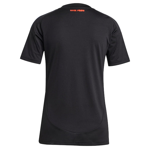 San Jose Earthquakes adidas Women's 2025 Headliner Replica Jersey - Black