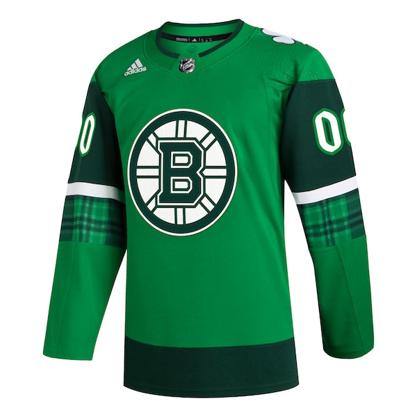 Boston Bruins adidas St. Patrick's Day Authentic Custom Jersey - Kelly Green