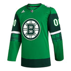 Boston Bruins adidas St. Patrick's Day Authentic Custom Jersey - Kelly Green