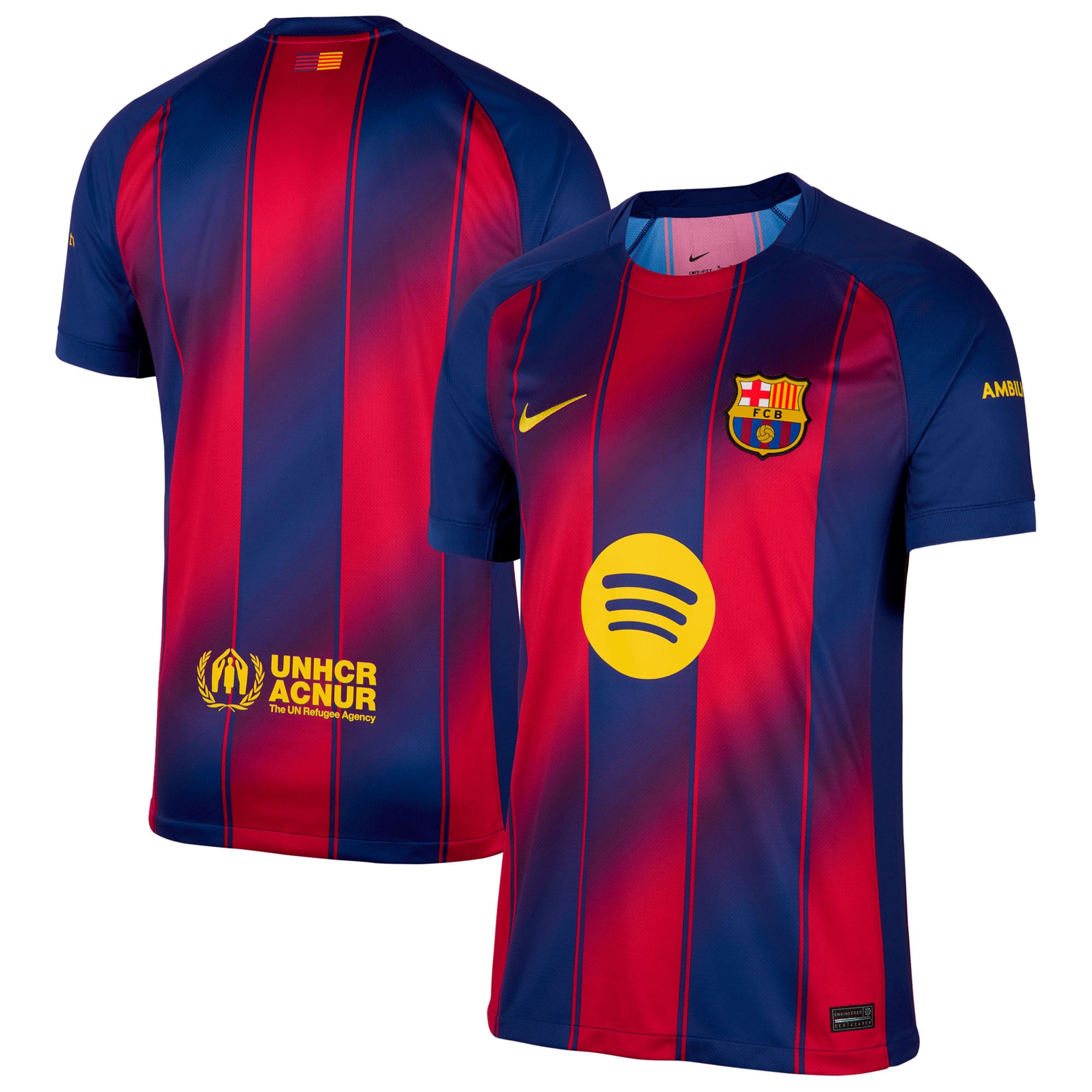 Barcelona Nike 2025/26 Away Stadium Replica Jersey - Gold/Navy